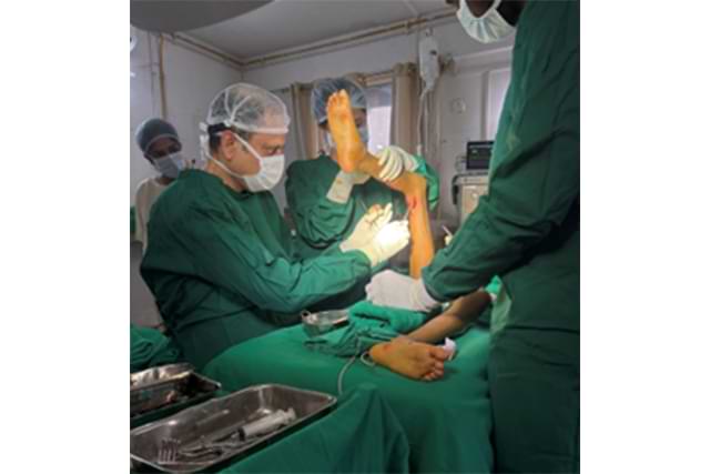 Orthopedic surgery in India (Photo credit:  Dr. Sharan| Copyright: © Dr. Deepak Sharan, 2025)