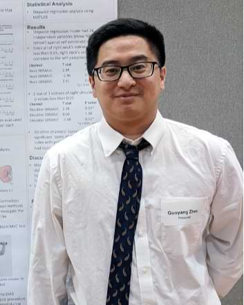 Guoyang Zhou – winner of the 2023 Dieter W. Jahns Student Practitioner Award.